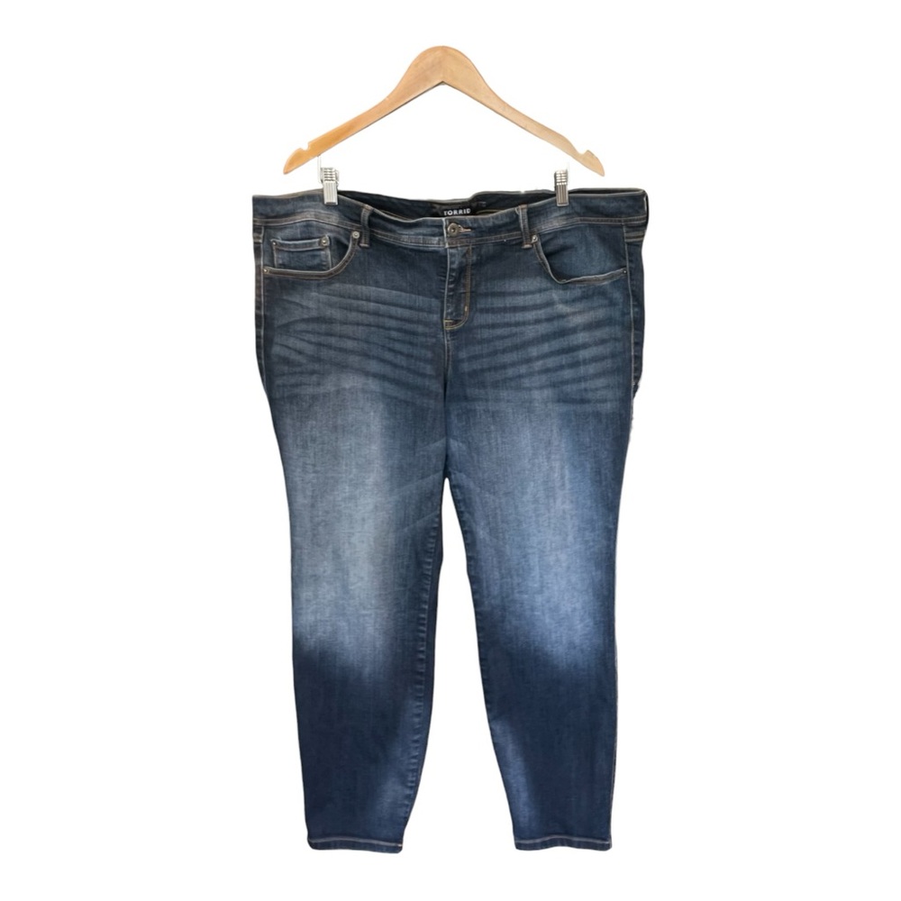 Torrid Luxe Skinny Dark Wash Denim Jean - Size 24R